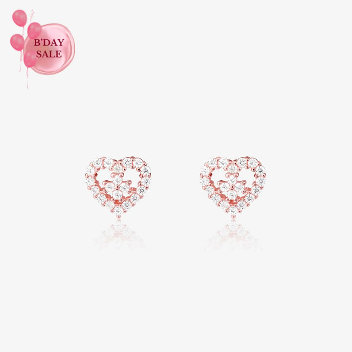 Twin Harmony Heart Stud - Touch925