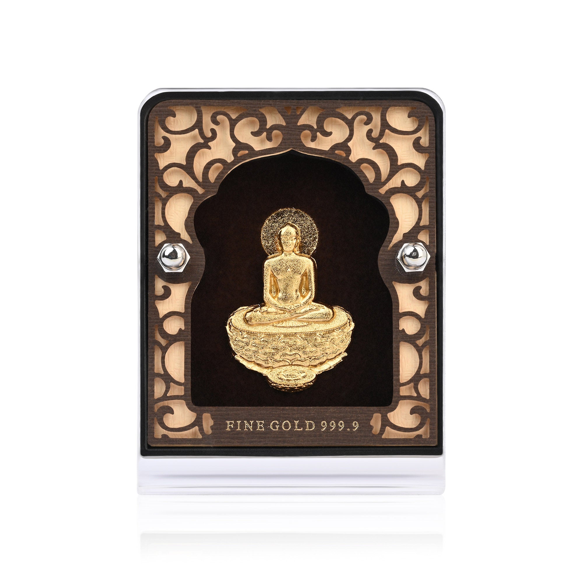 24K Gold Foil Mahavir Swami Frame