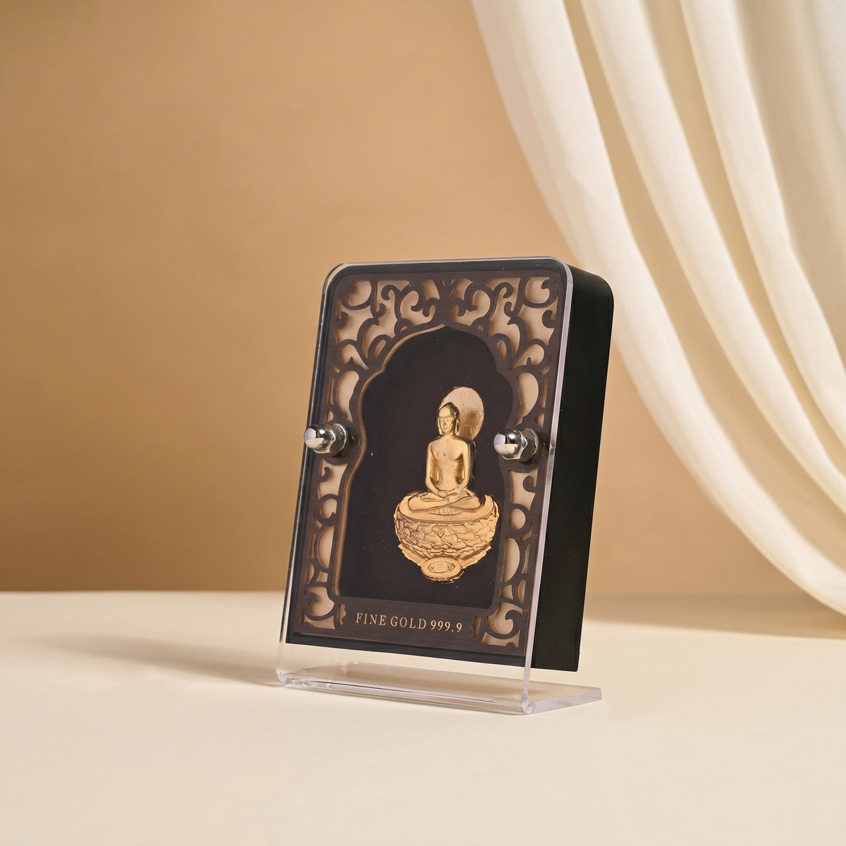 24K Gold Foil Mahavir Swami Frame