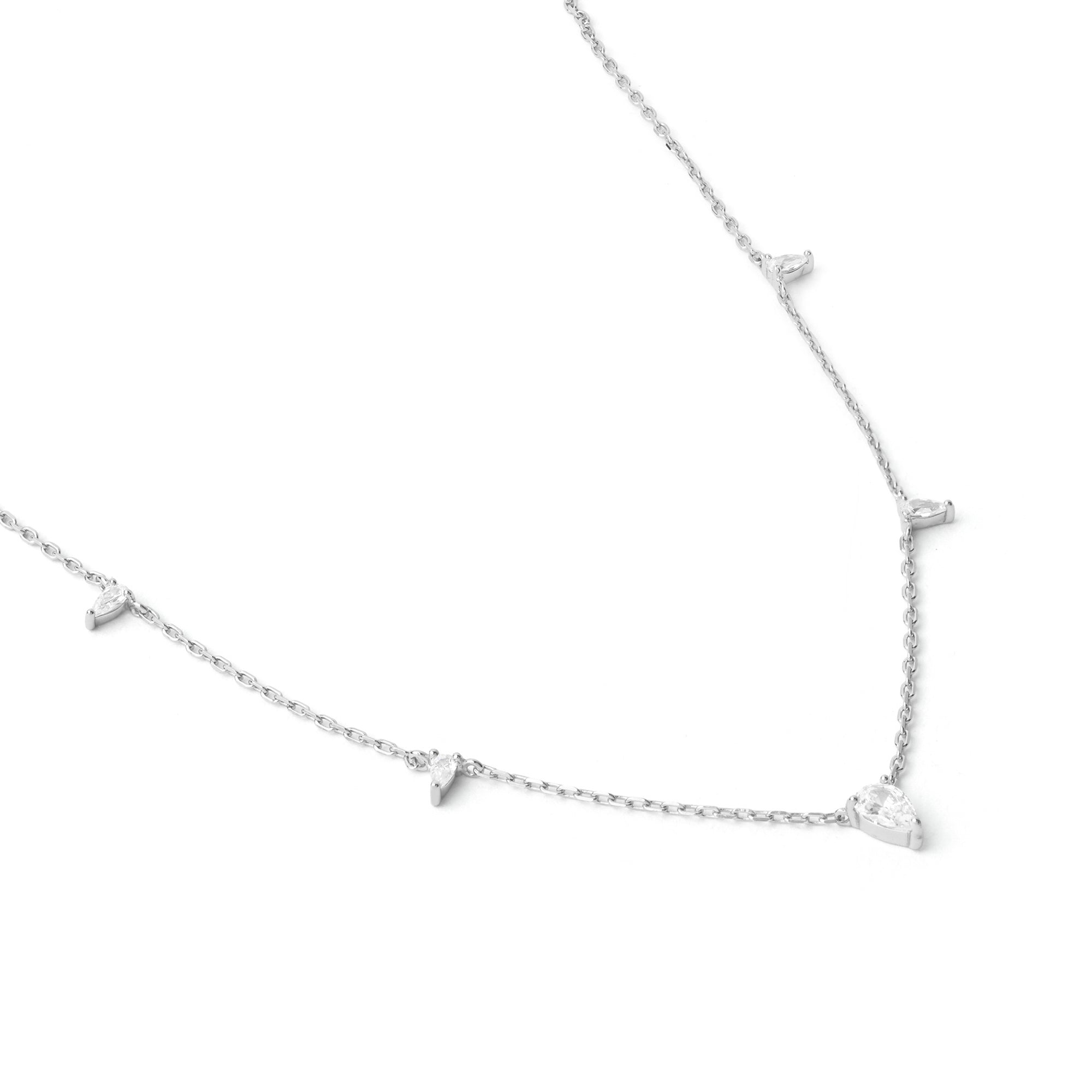 Tiny Triangle Drop Necklace