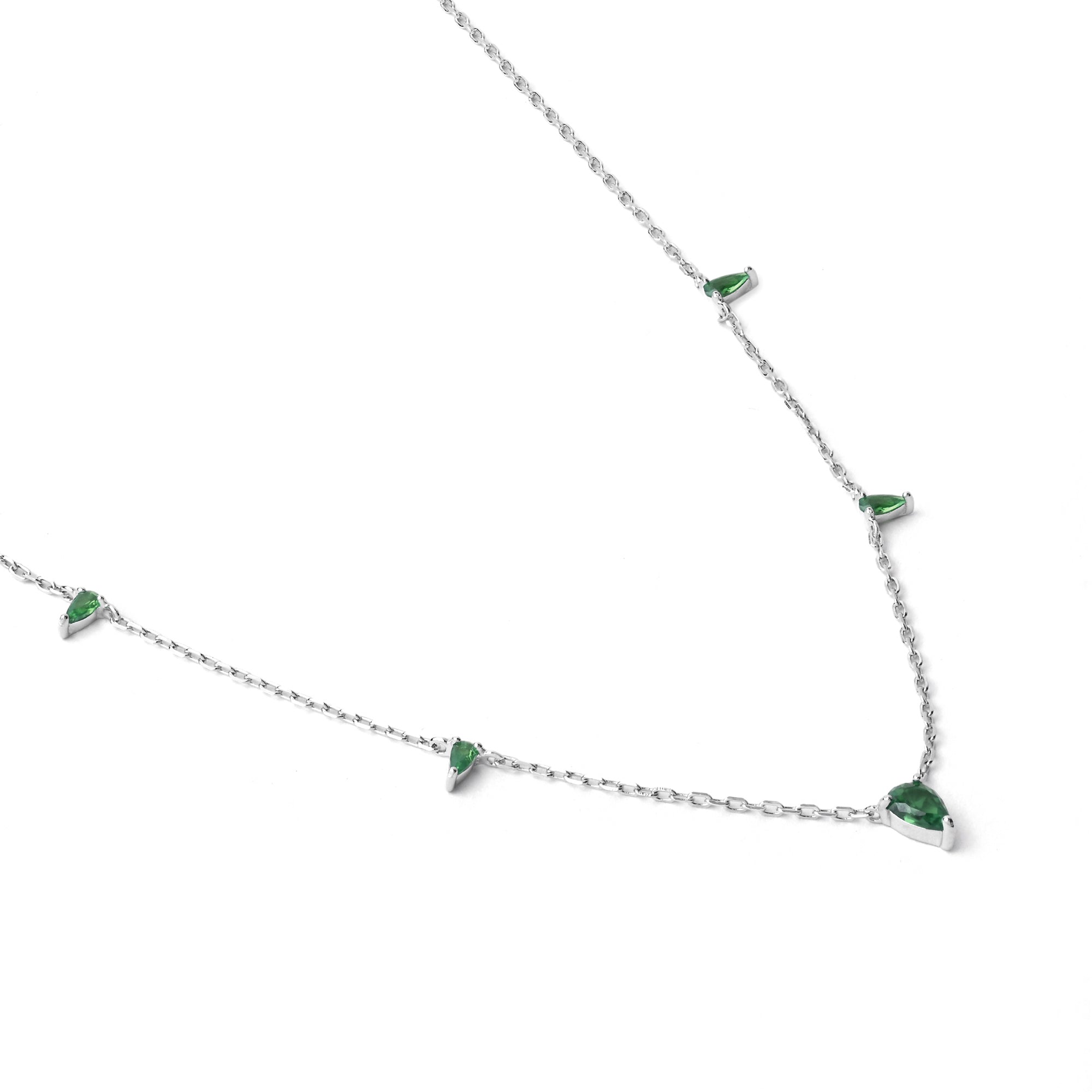 Tiny Triangle Drop Necklace