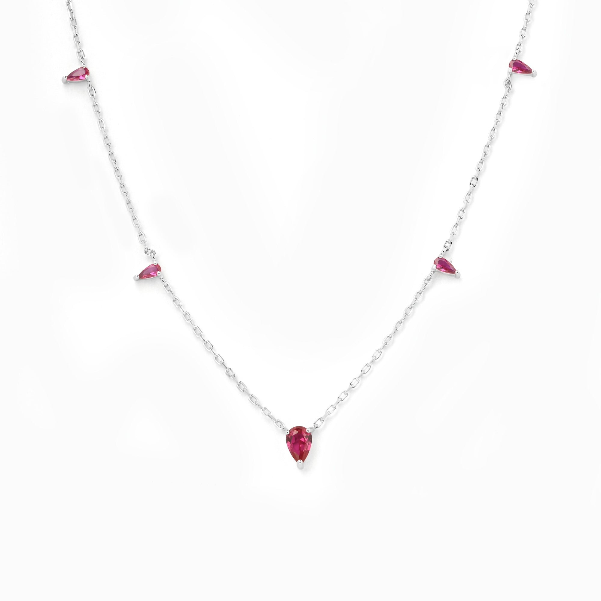 Tiny Triangle Drop Necklace