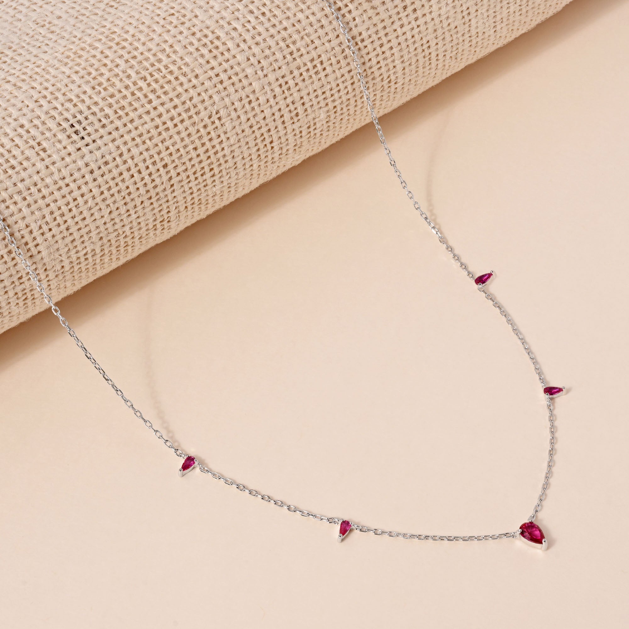 Tiny Triangle Drop Necklace