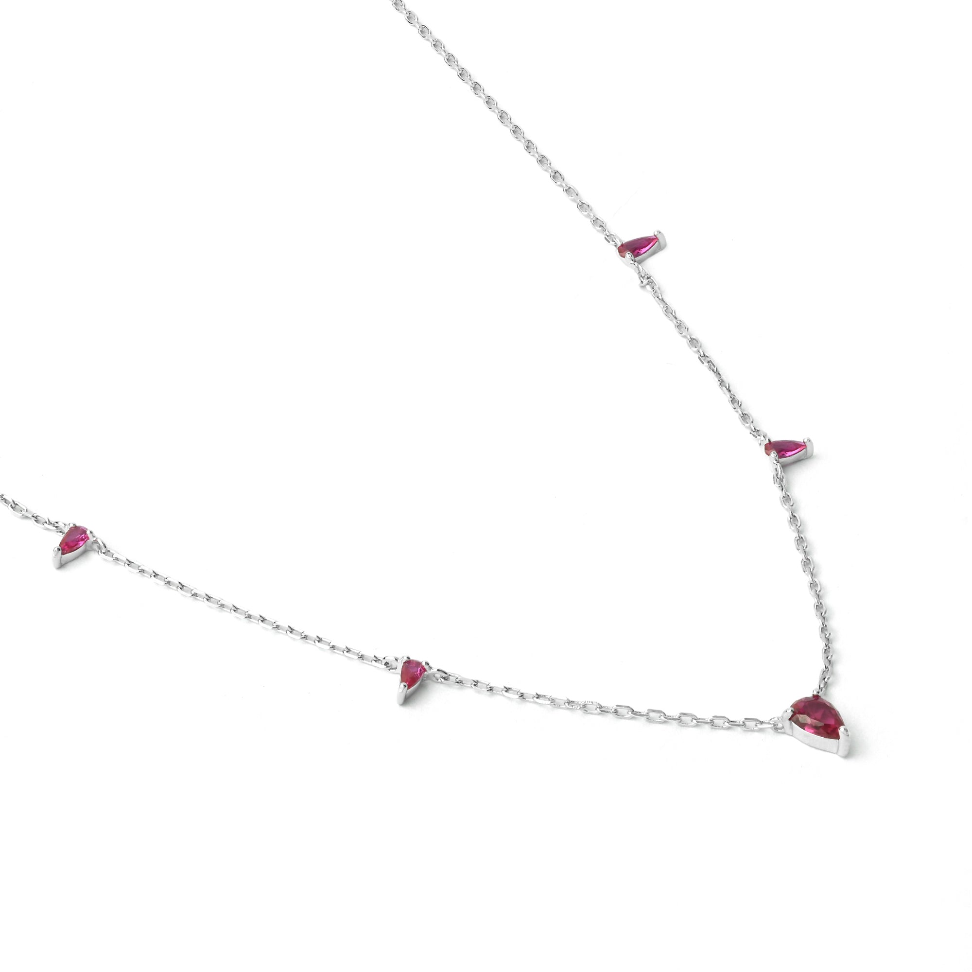 Tiny Triangle Drop Necklace