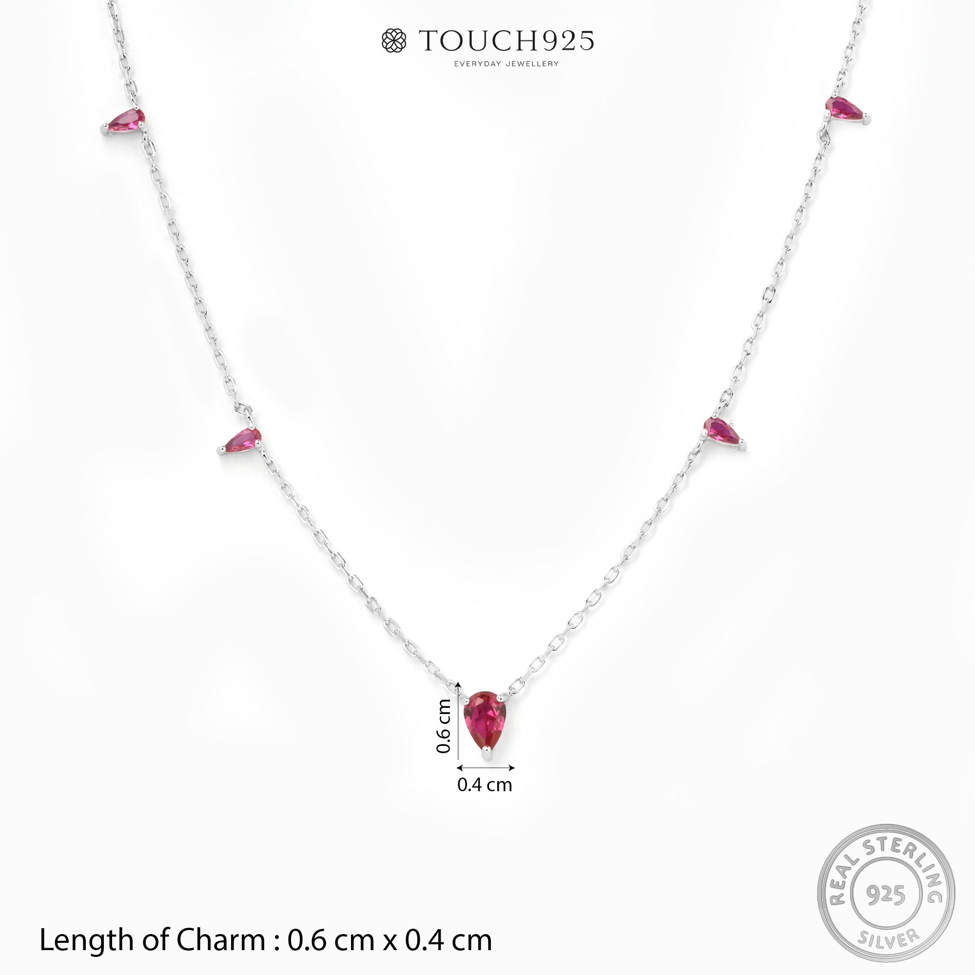 Tiny Triangle Drop Necklace