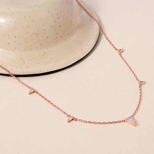 Tiny Triangle Drop Necklace
