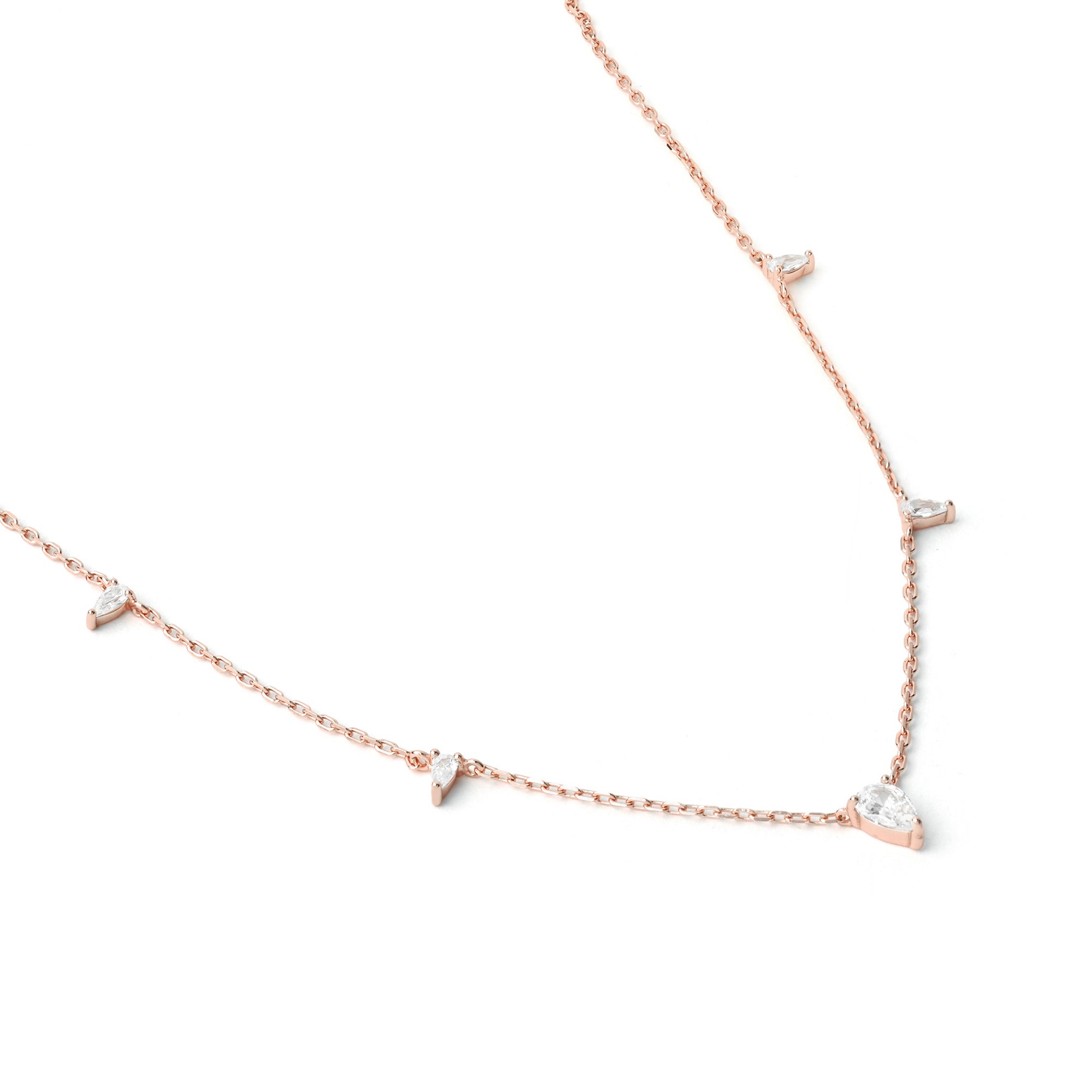 Tiny Triangle Drop Necklace