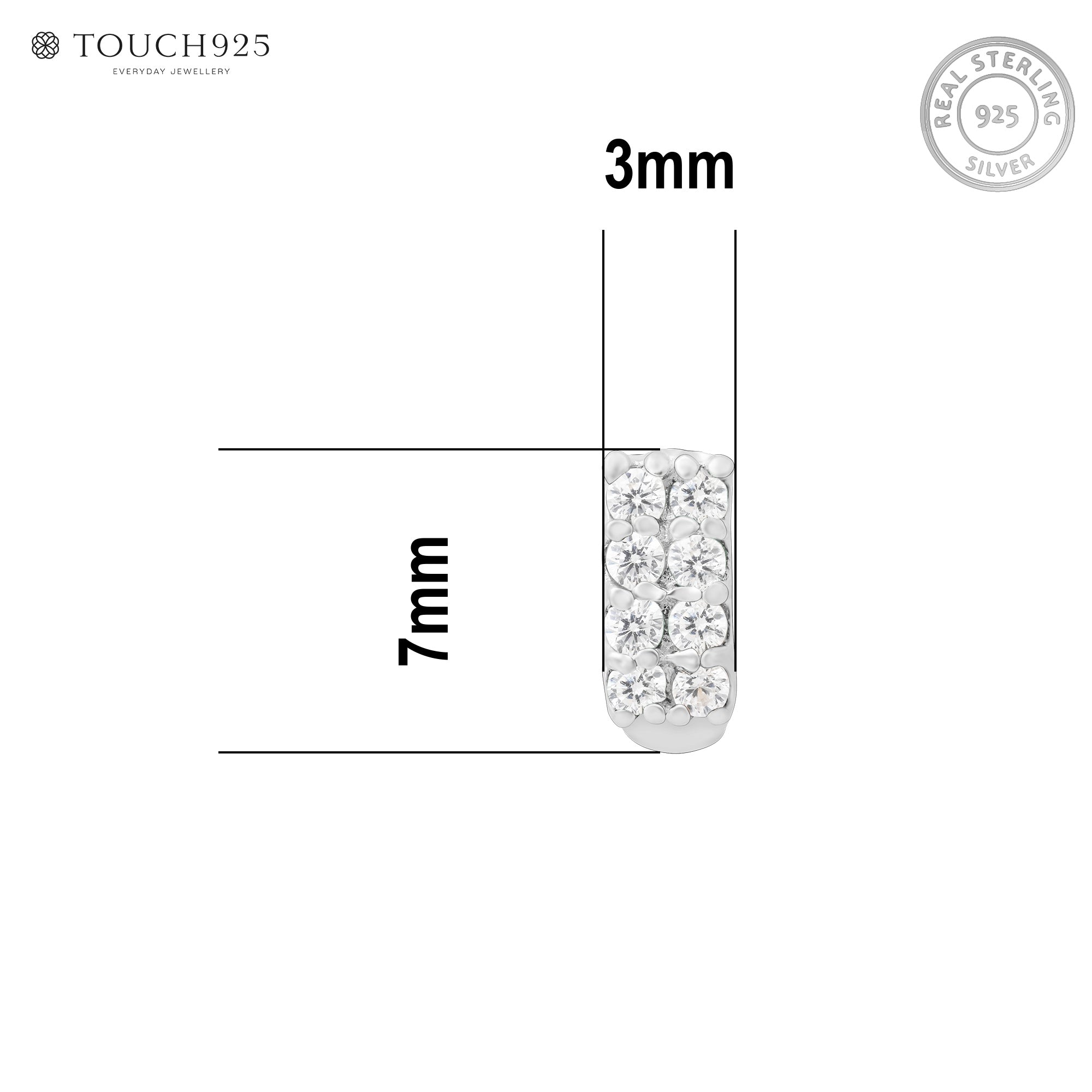 Radiant Silver Nose Pin