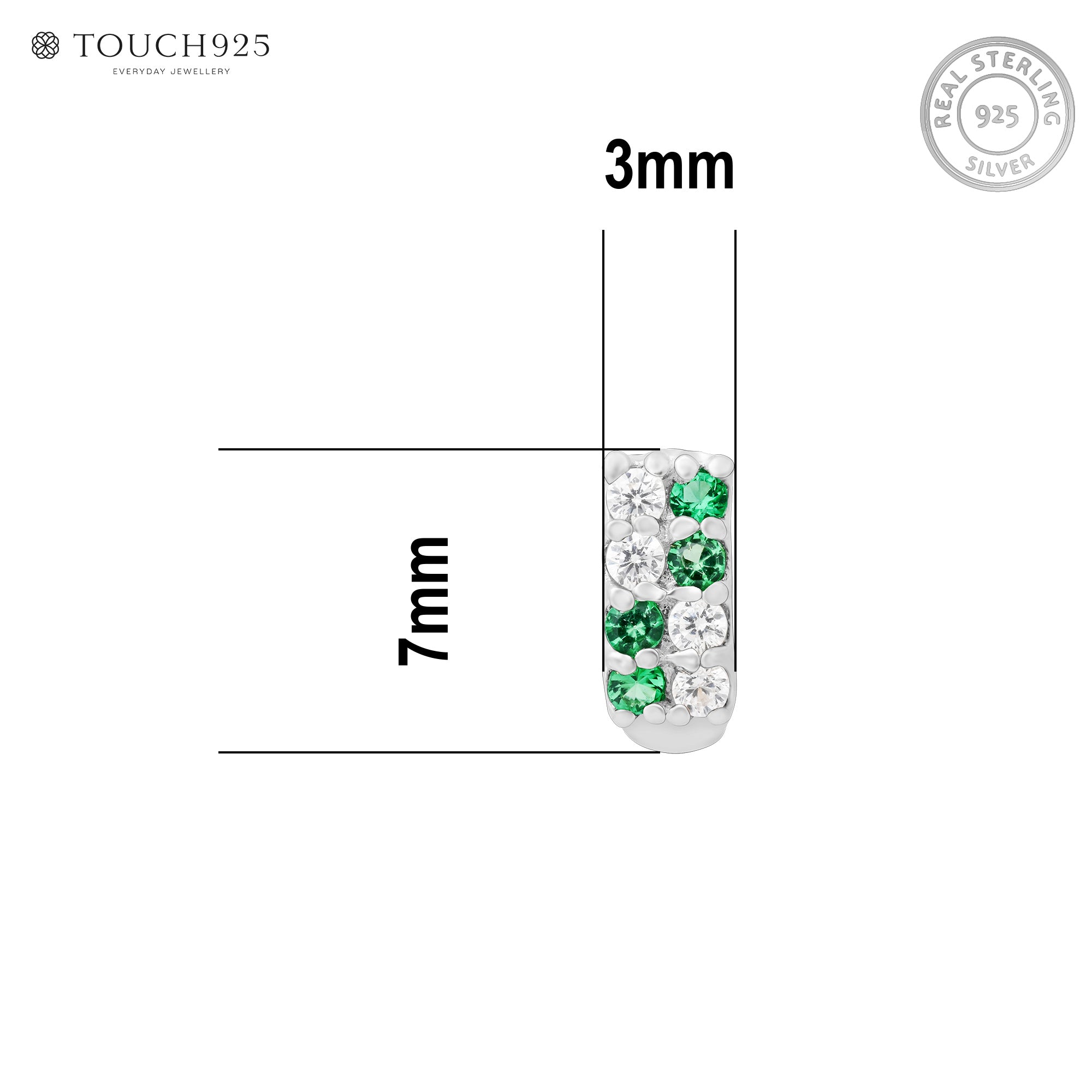 Radiant Bar Silver Nose Pin