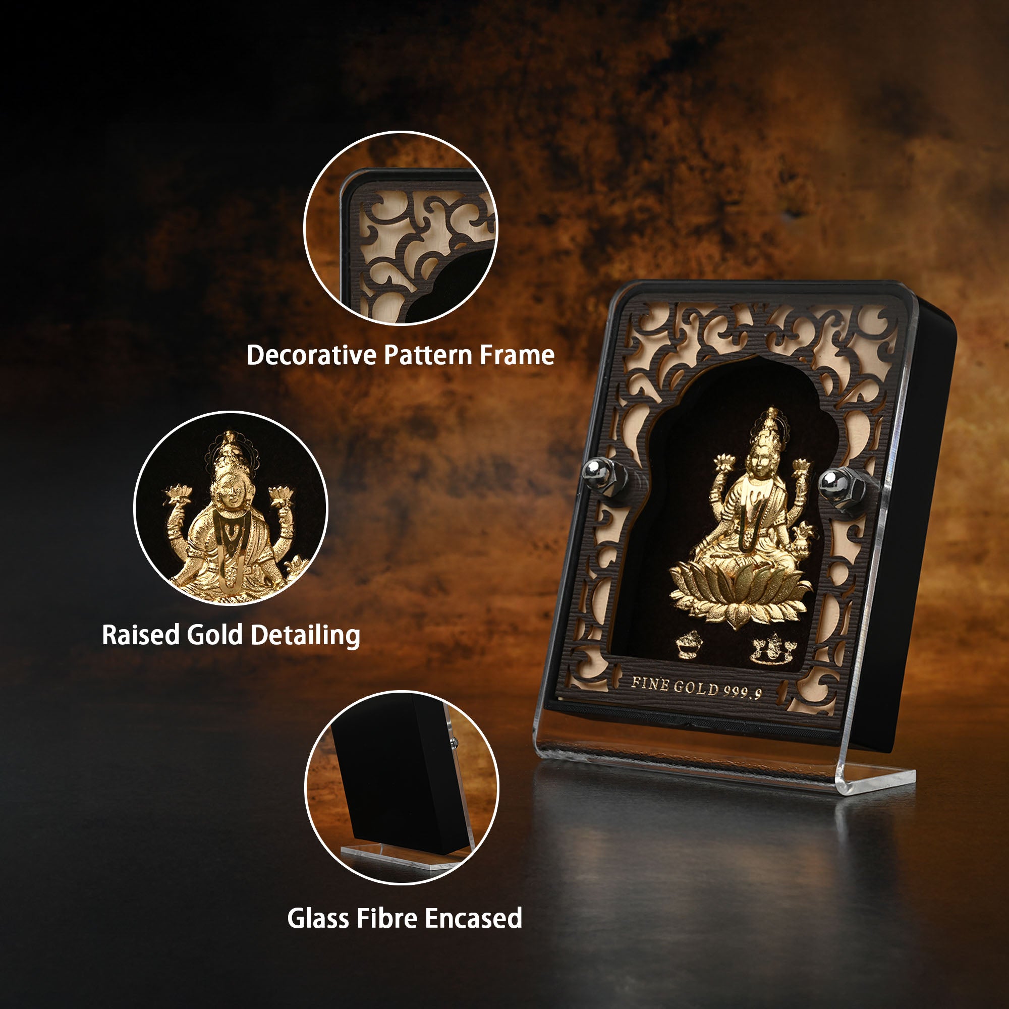 24K Gold Foil Maa Lakshmi  Frame