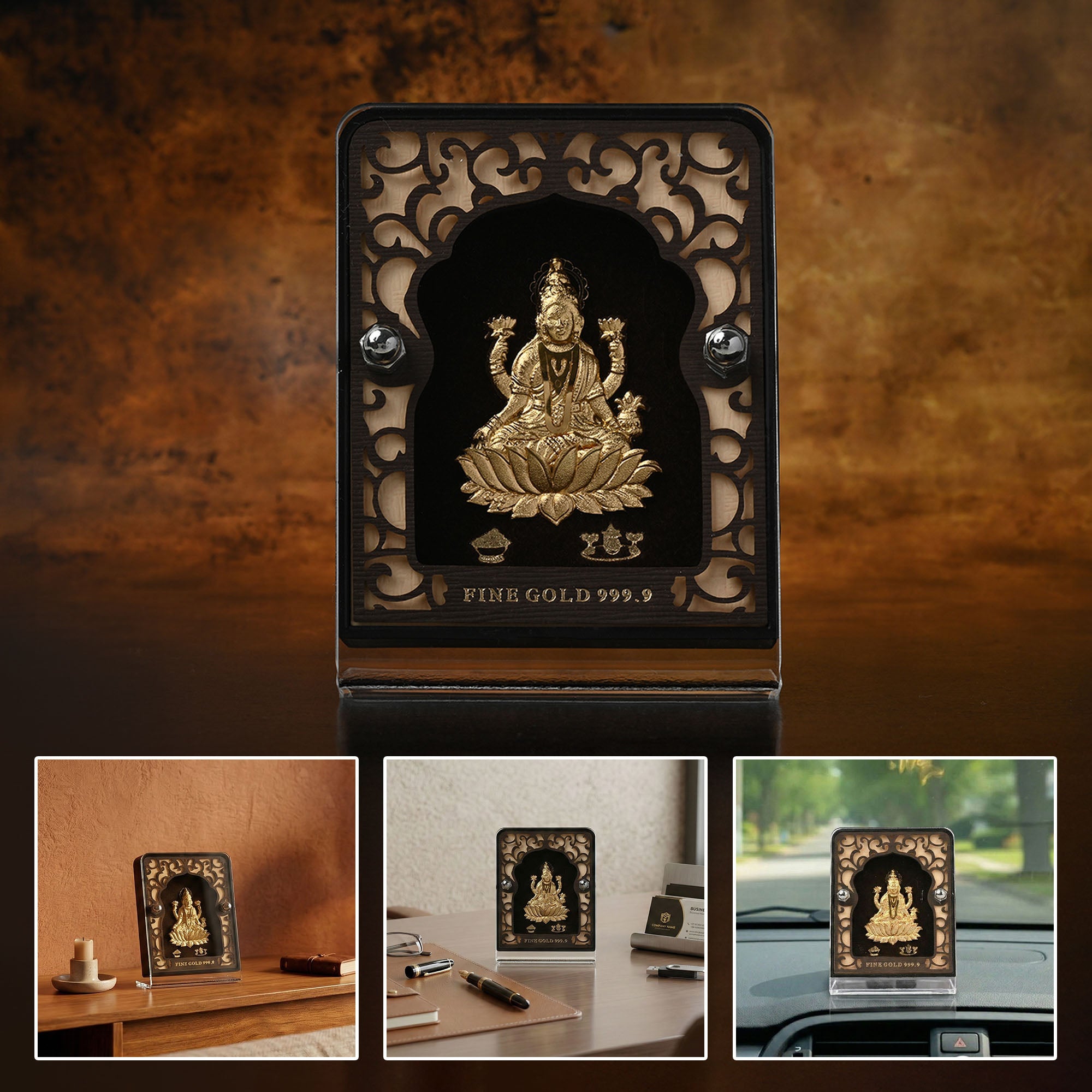 24K Gold Foil Maa Lakshmi  Frame
