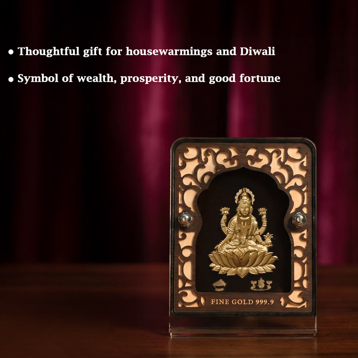 24K Gold Foil Maa Lakshmi  Frame
