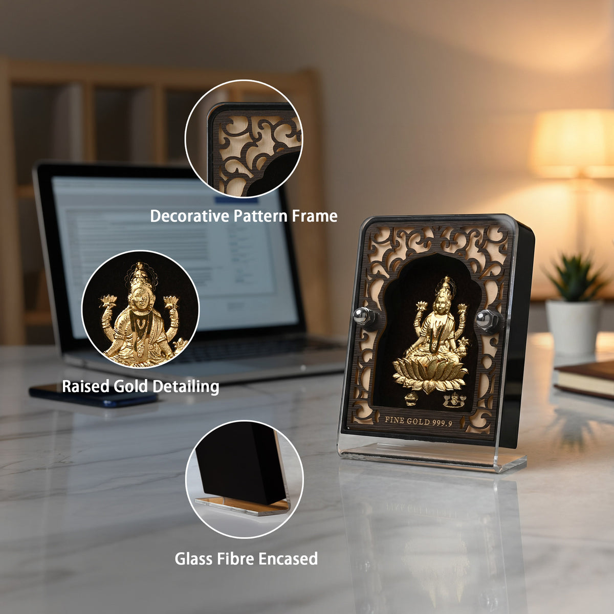 24K Gold Foil Maa Lakshmi  Frame