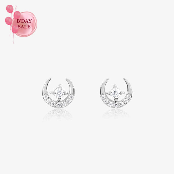 Crescent Moon Star stud - Touch925