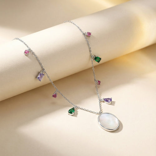Mother Shell Drop Necklace