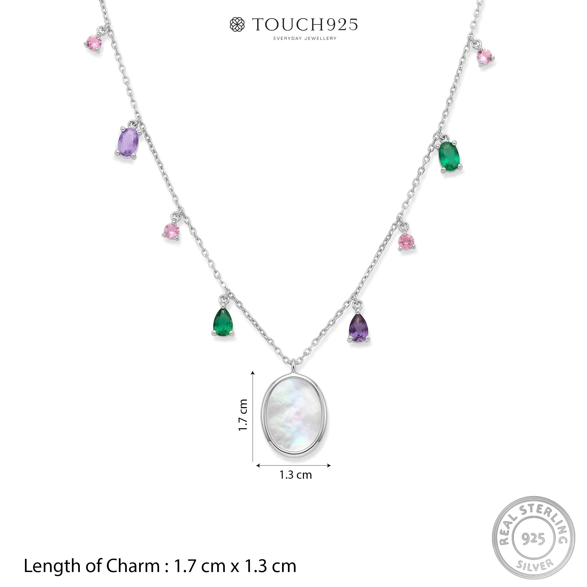 Mother Shell Drop Necklace