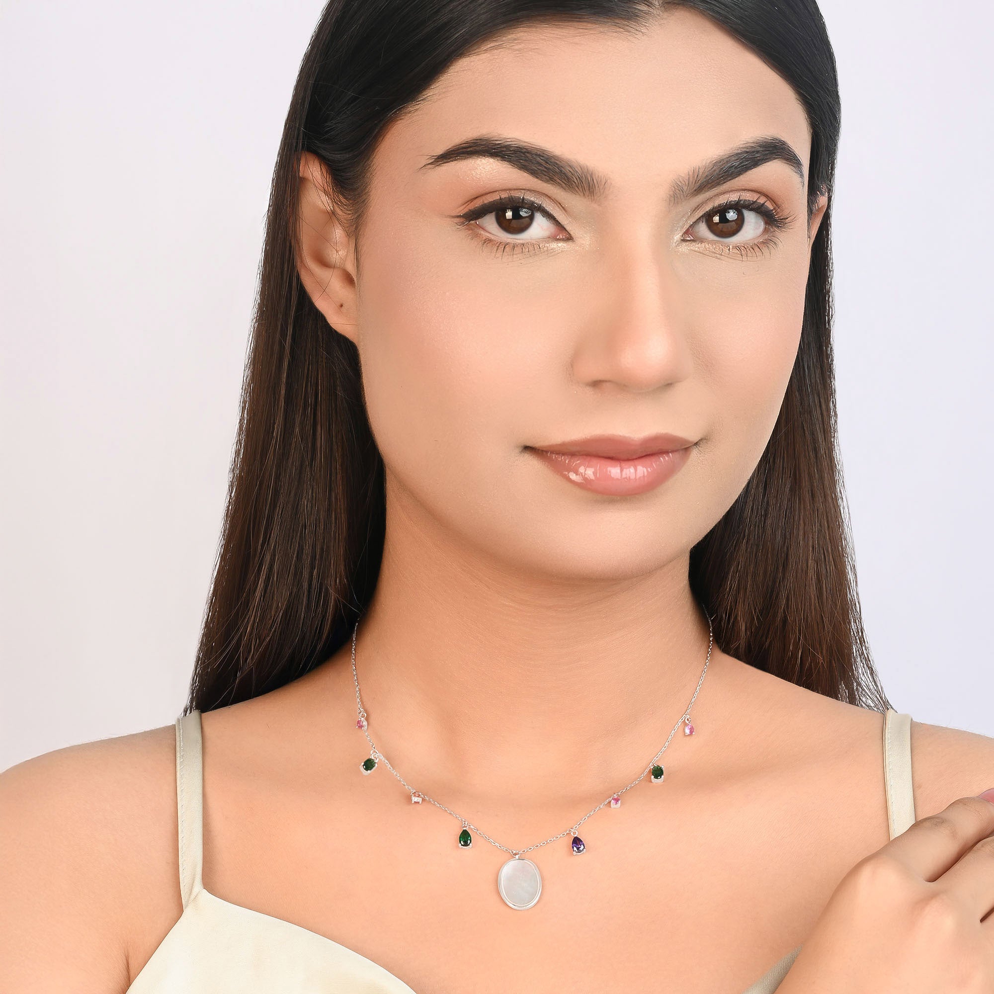 Mother Shell Drop Necklace