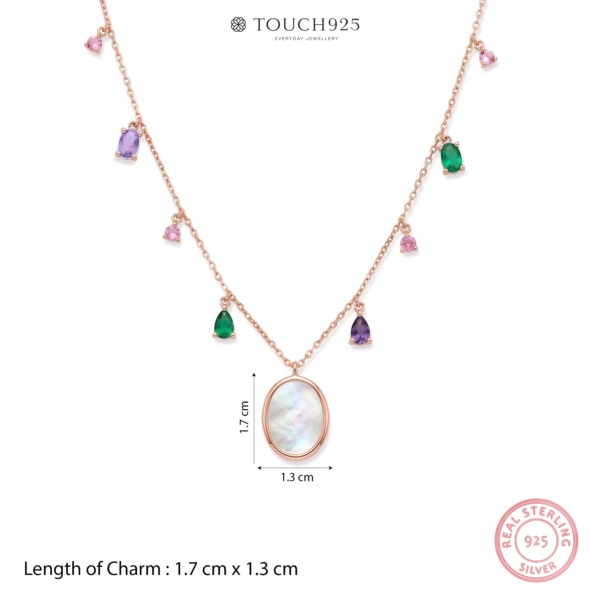 Mother Shell Drop Necklace