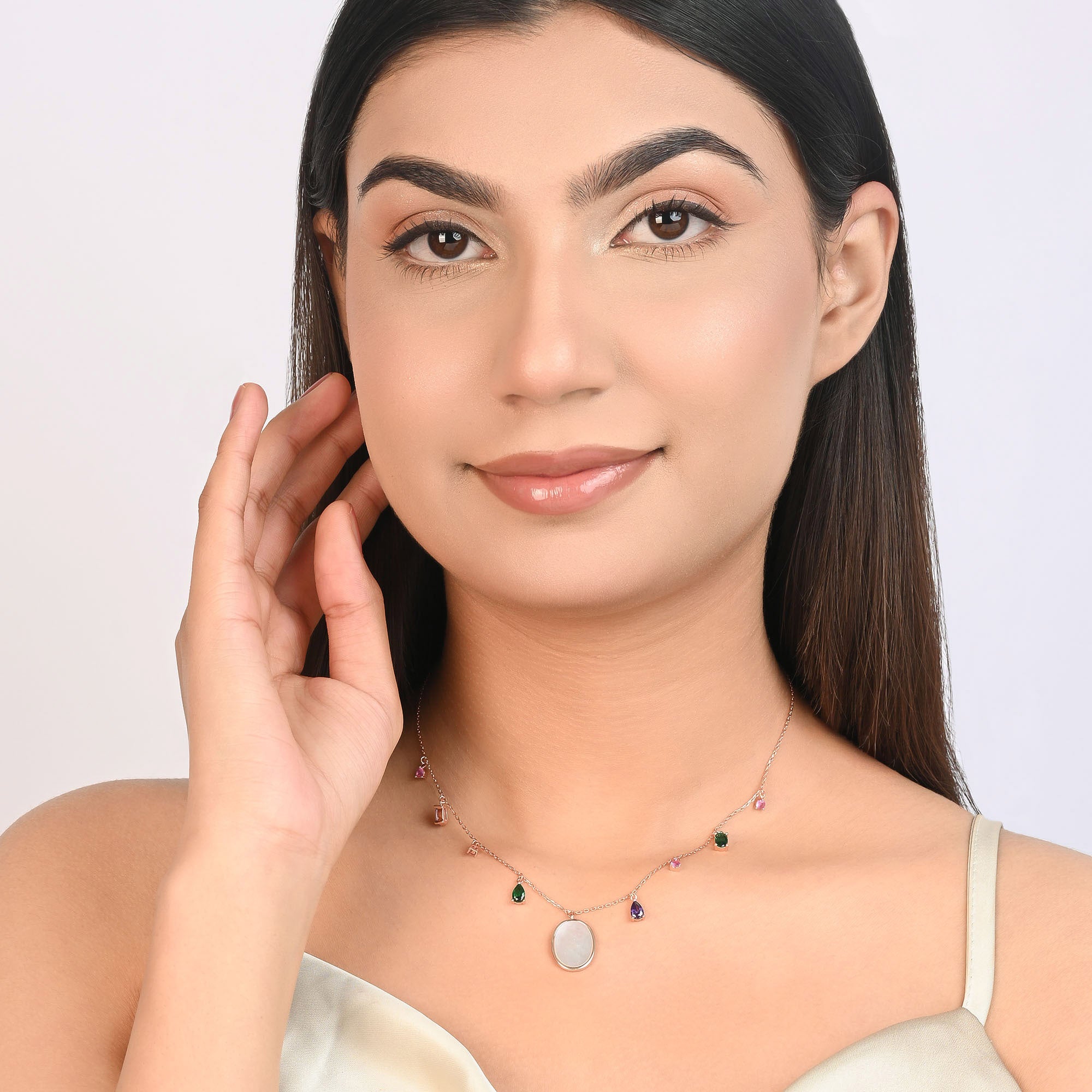 Mother Shell Drop Necklace