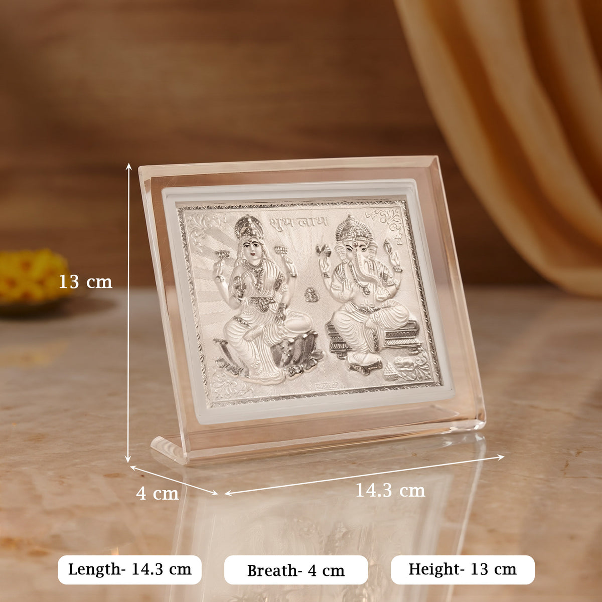 999 Silver Shree Lakshmi Yantra Frame