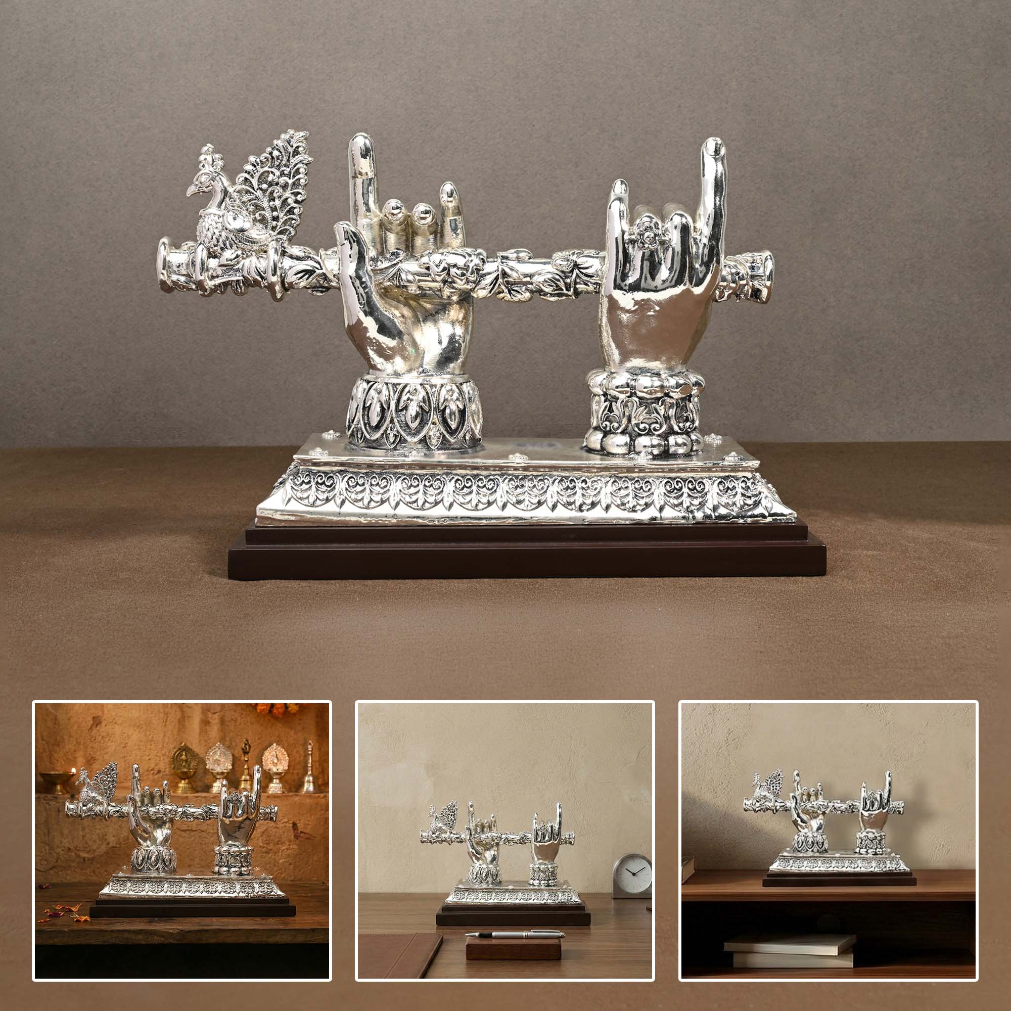 999 Silver Plated Krishna Bansuri