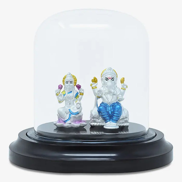 999 Silver Laxmi Ganesh Ji Divine Idol