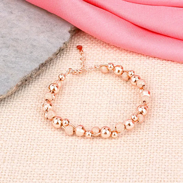 Circular Texture Beads Bracelet