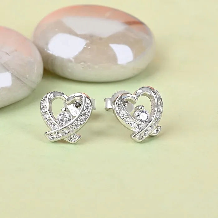 Celestial Embrace Heart Earring - Touch925