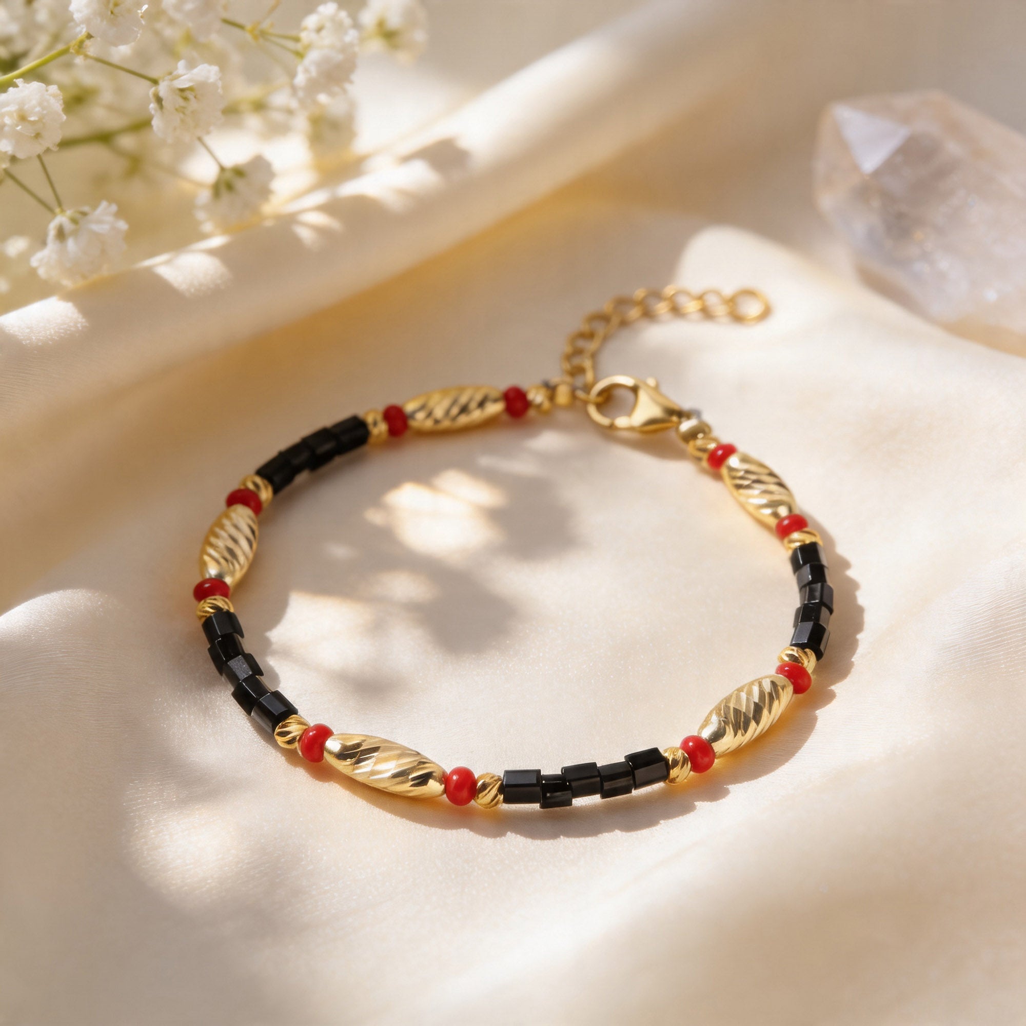 Classic Golden Charm Kids Anklet
