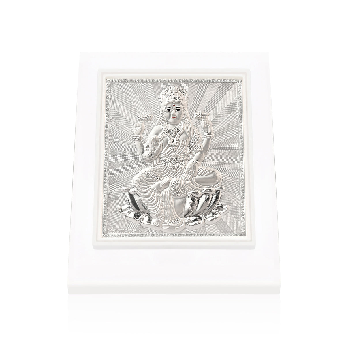 999 Silver Lakshmi Ji Frame
