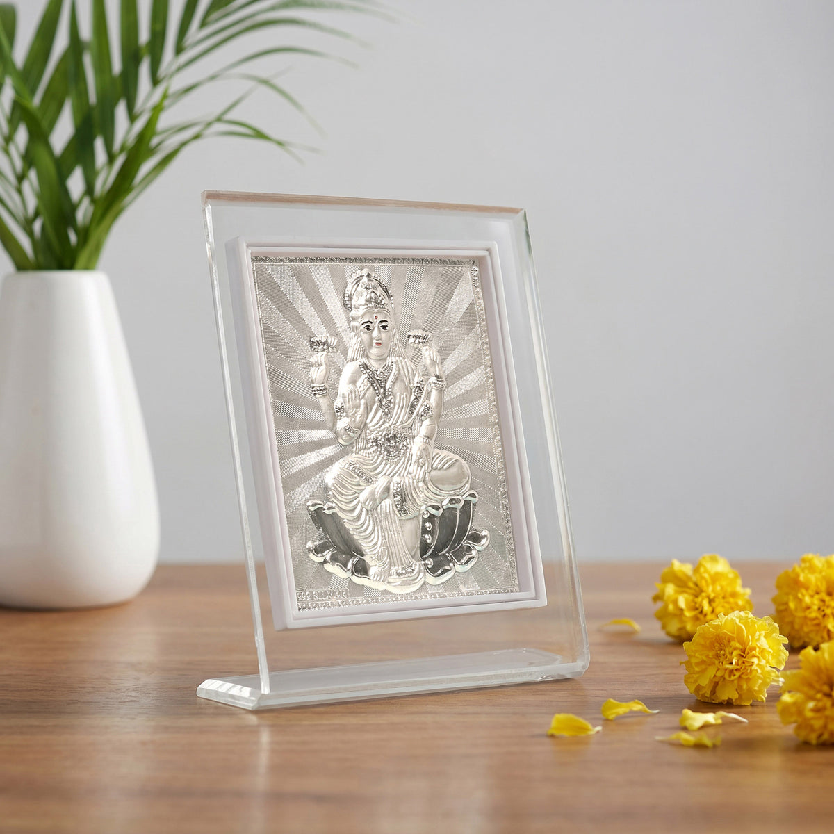 999 Silver Lakshmi Ji Frame