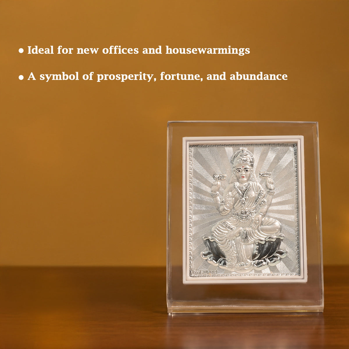 999 Silver Lakshmi Ji Frame