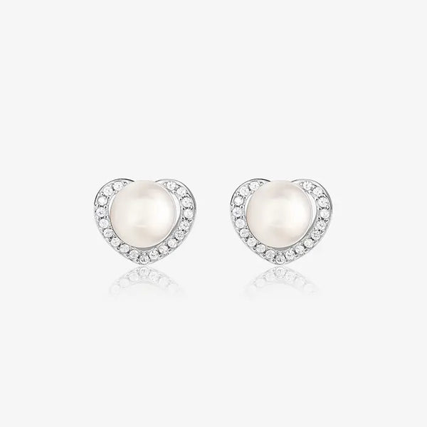 Pearl Heart Earring