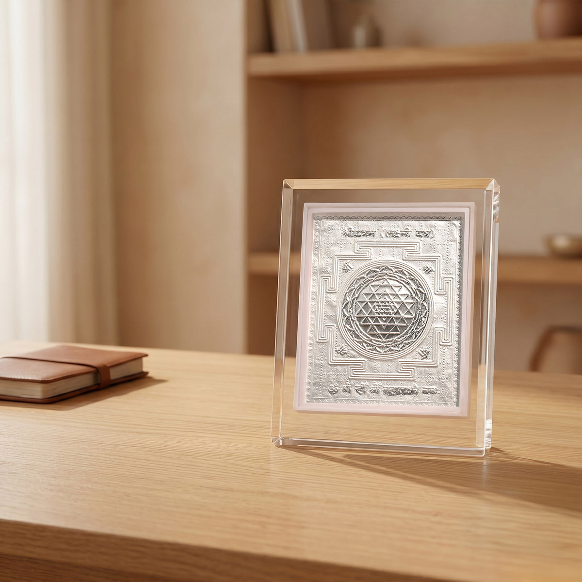999 Silver Shree Lakshmi Yantra Frame