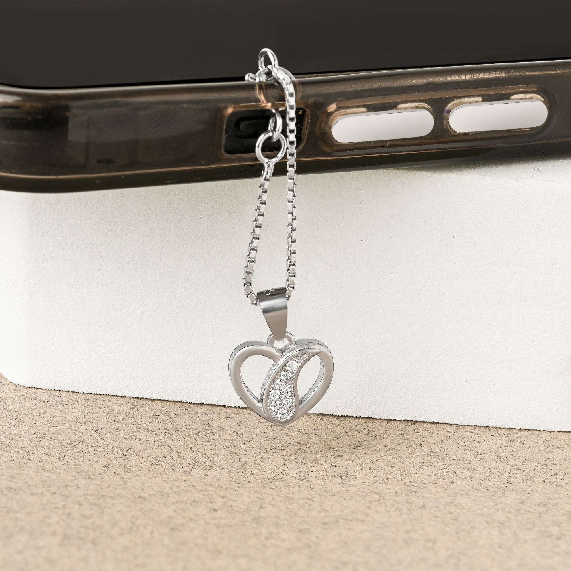 Petal Heart Charm