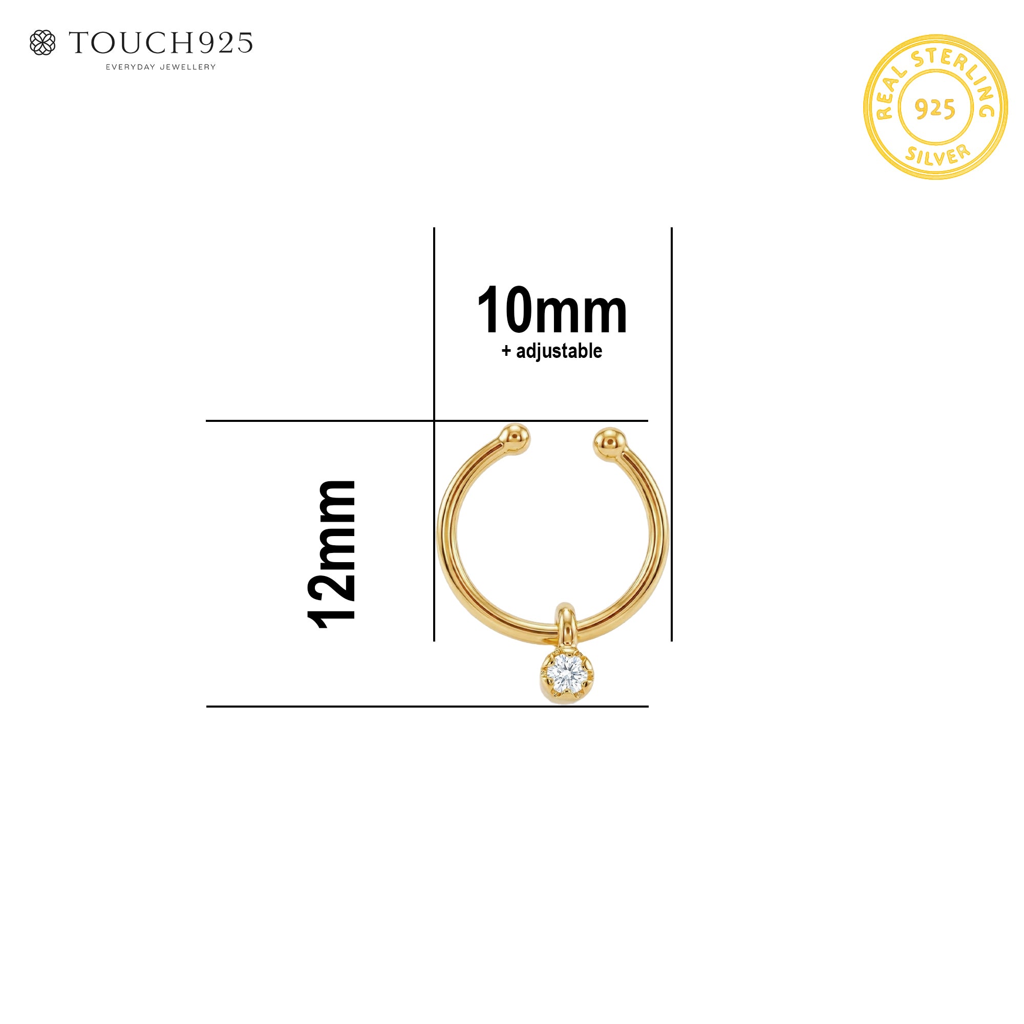 Minimal Drop Septum Nose Ring