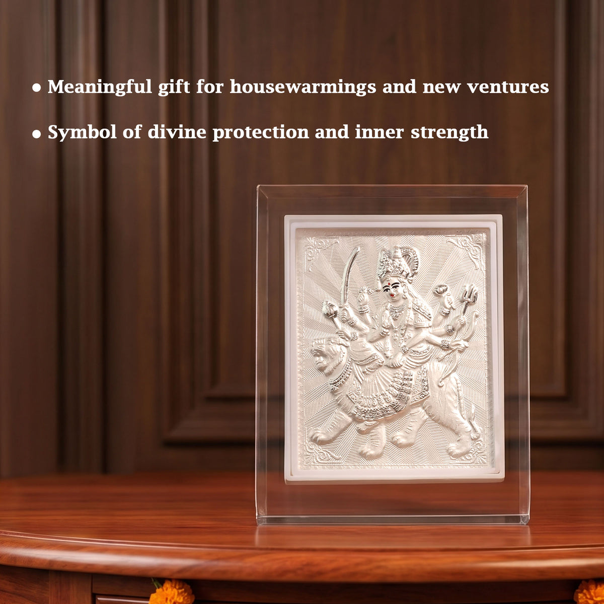 999 Silver Durga Maa Frame