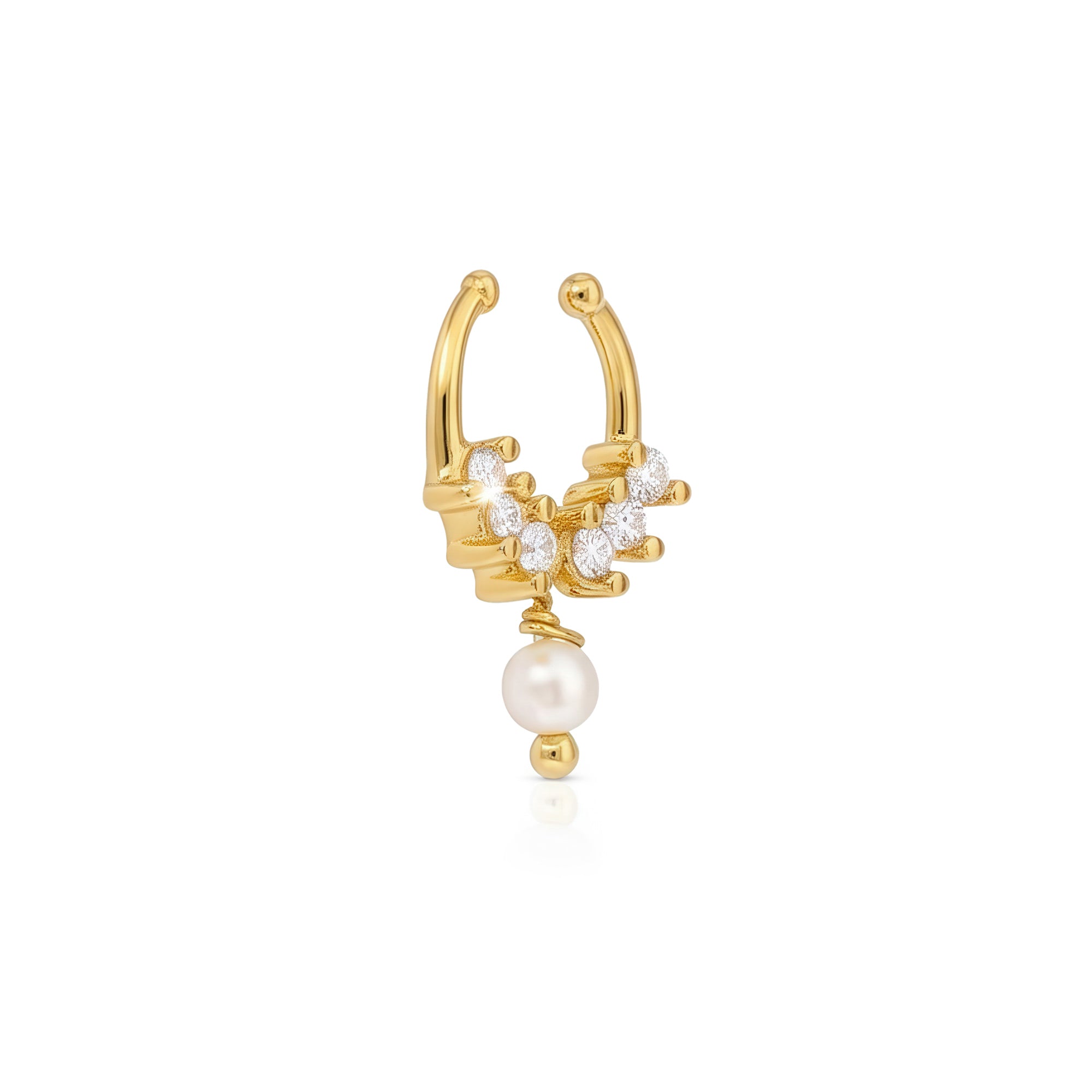 Pearl Drop Septum Nose Ring