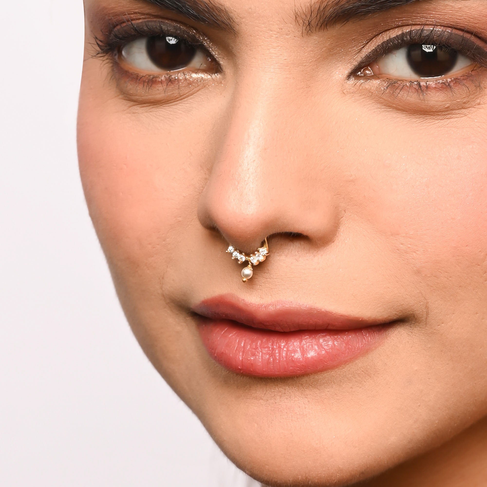 Pearl Drop Septum Nose Ring