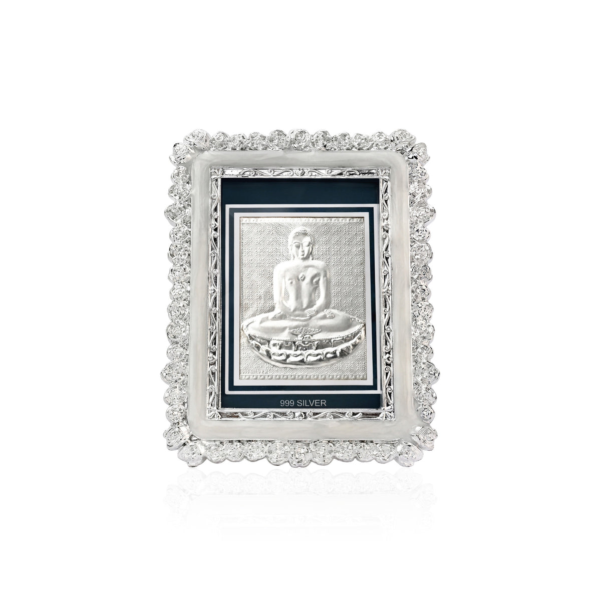 999 Silver Mahavir Swami Frame