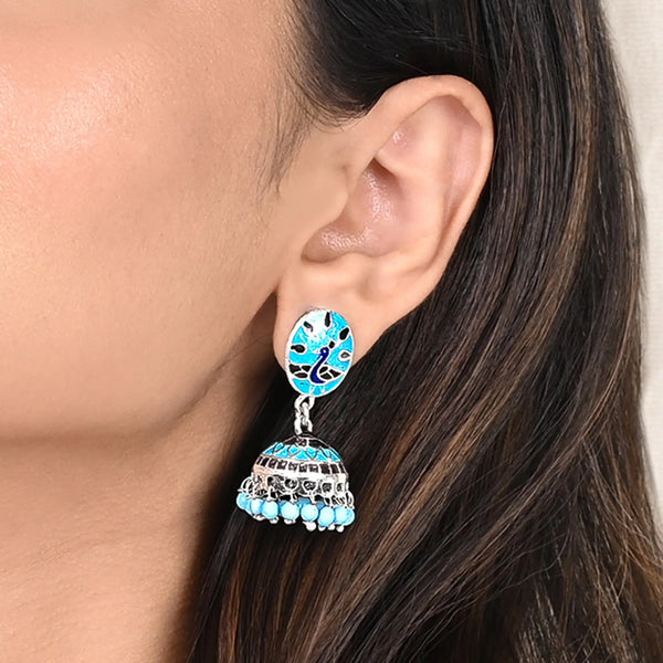 Elegant Peacock Jhumka