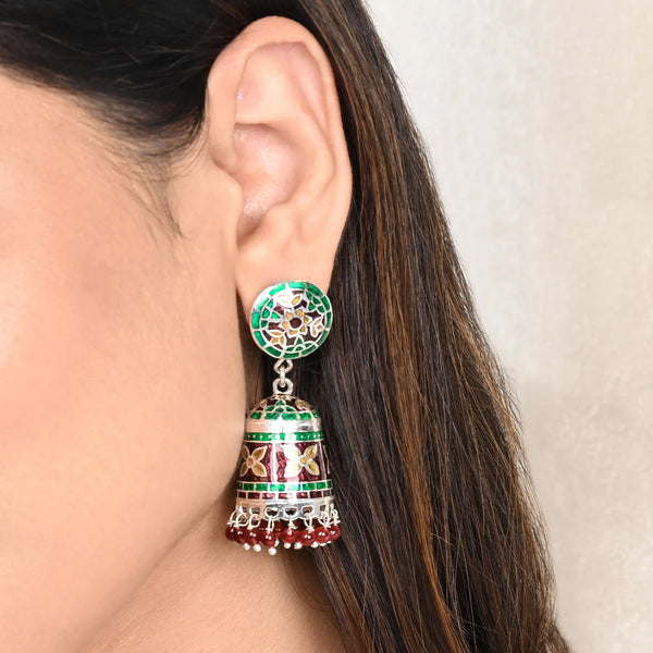 Regal Flower Jhumka