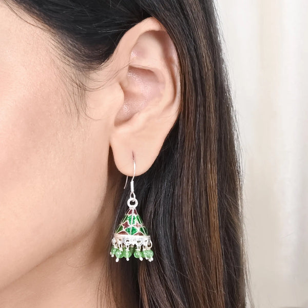 Delight Green Jhumka