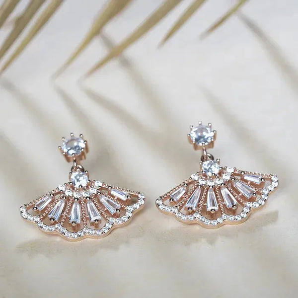 Seaside Sparkle Rosegold Earrings - Touch925