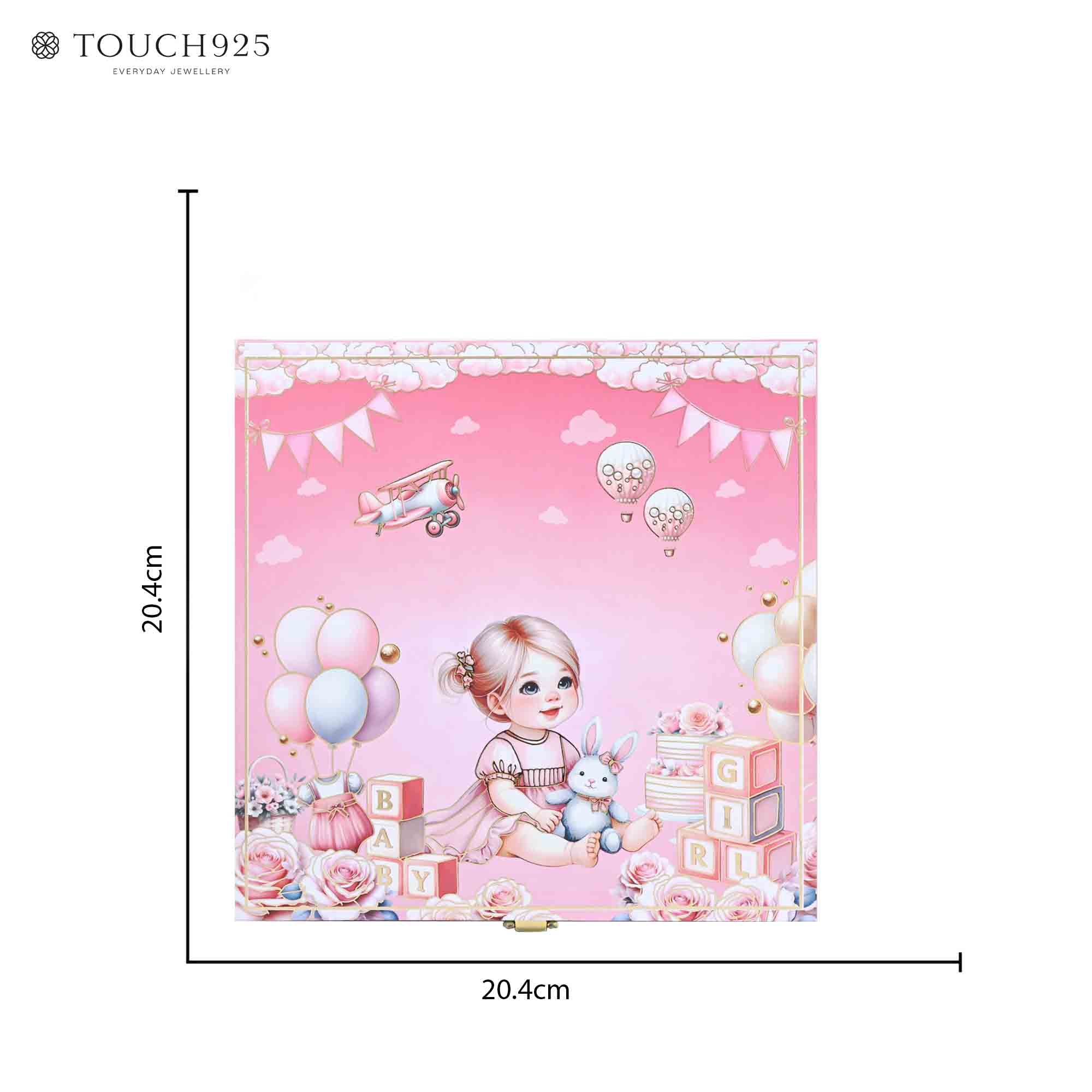 999 Silver Musical Baby Girl Coin Box (5 Coins)