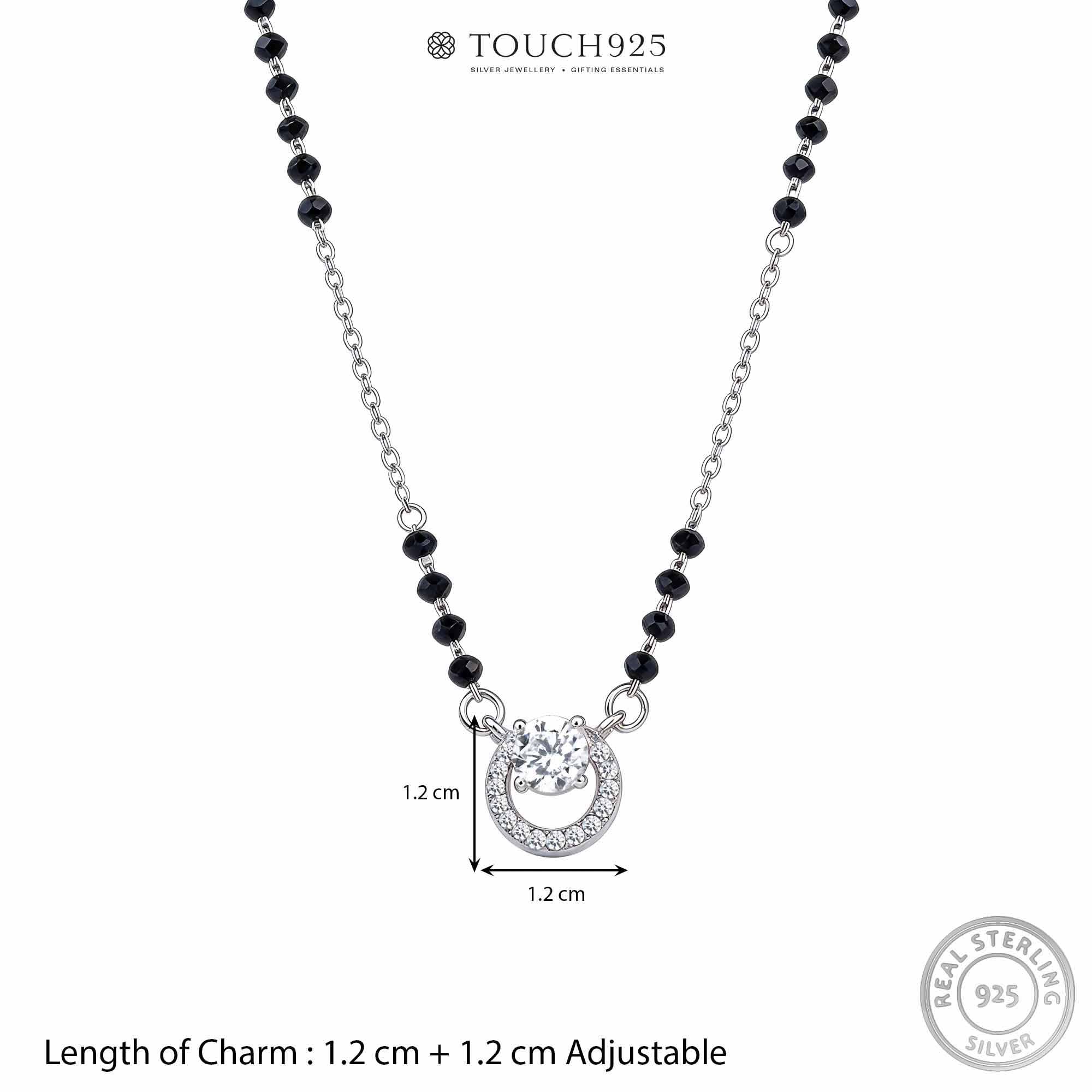 Floating Solitaire Halo Mangalsutra