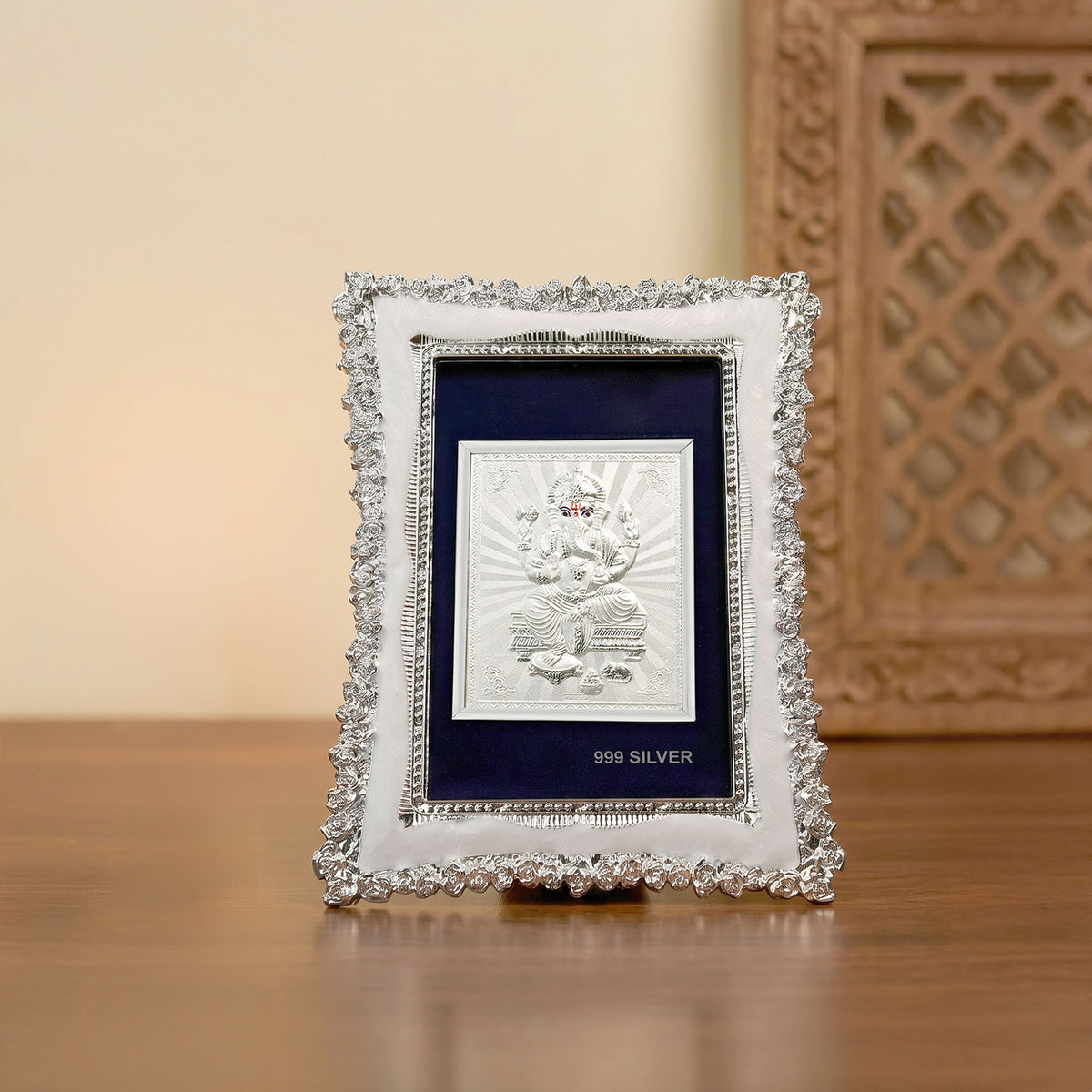 999 Silver Ganesha Frame