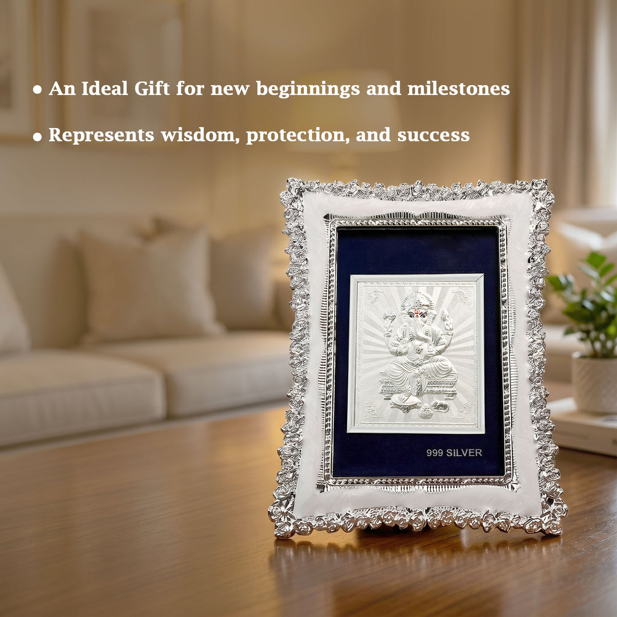 999 Silver Ganesha Frame