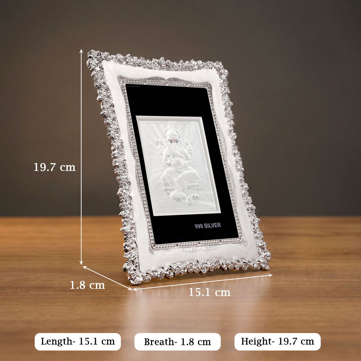 999 Silver Ganesha Frame