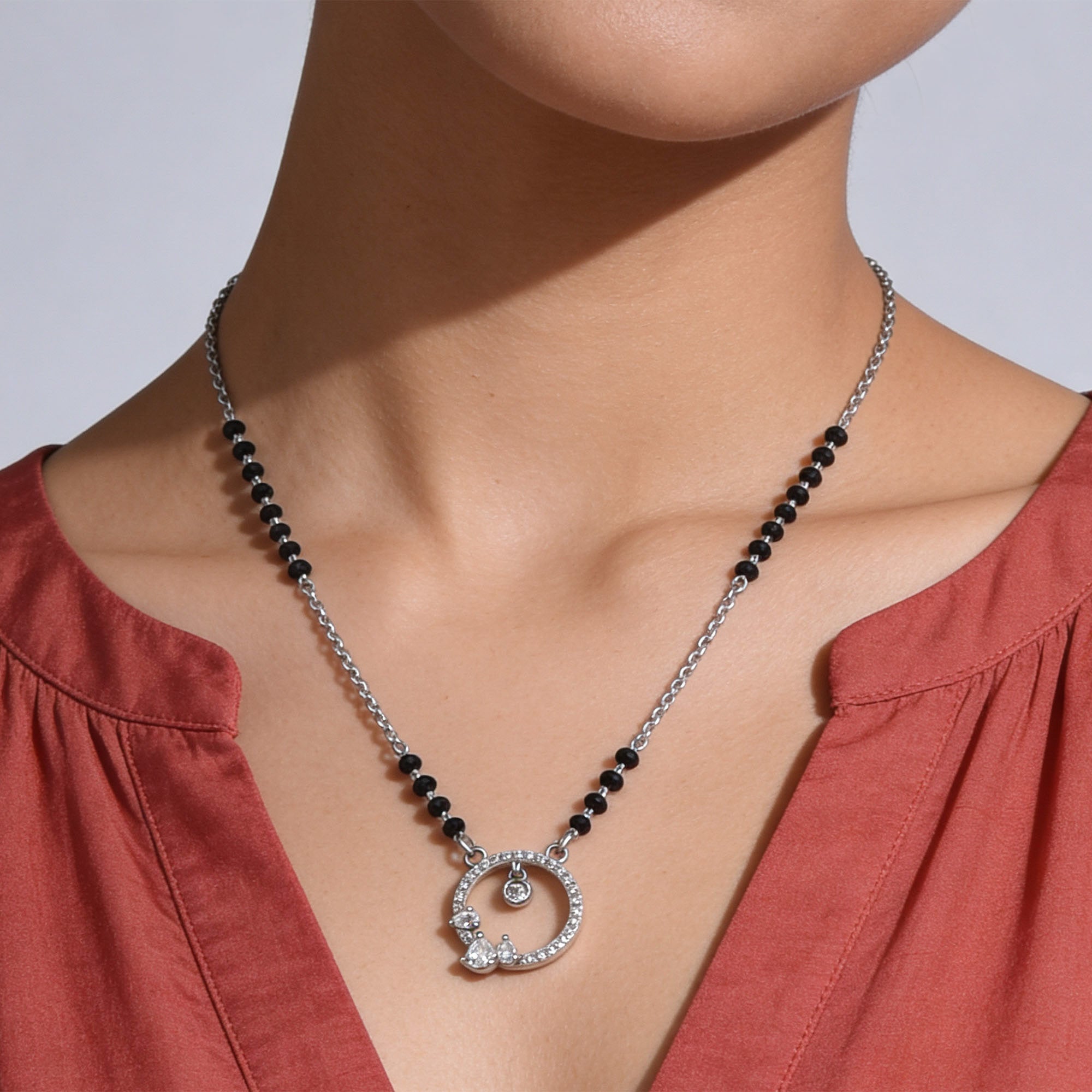 Celestial Circle Droplet Mangalsutra